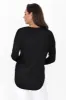 Malika Black Ribbed Long Sleeve Tee sold by Blue Bungalow