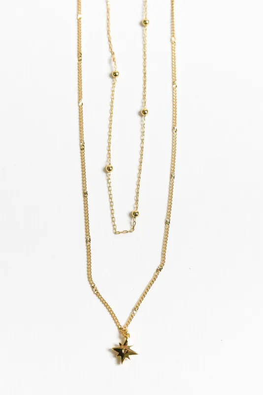 Wret Gold Star Necklace sold by Blue Bungalow