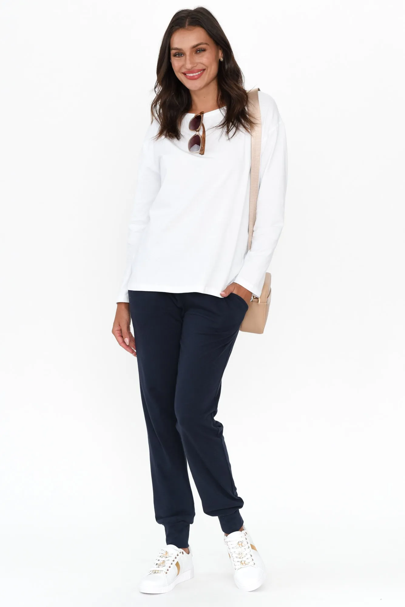 Moya White Cotton Hi Lo Top sold by Blue Bungalow product image thumbnail 2