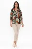 Alto Green Abstract Cotton Blend Shirt sold by Blue Bungalow