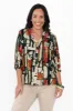 Alto Green Abstract Cotton Blend Shirt sold by Blue Bungalow