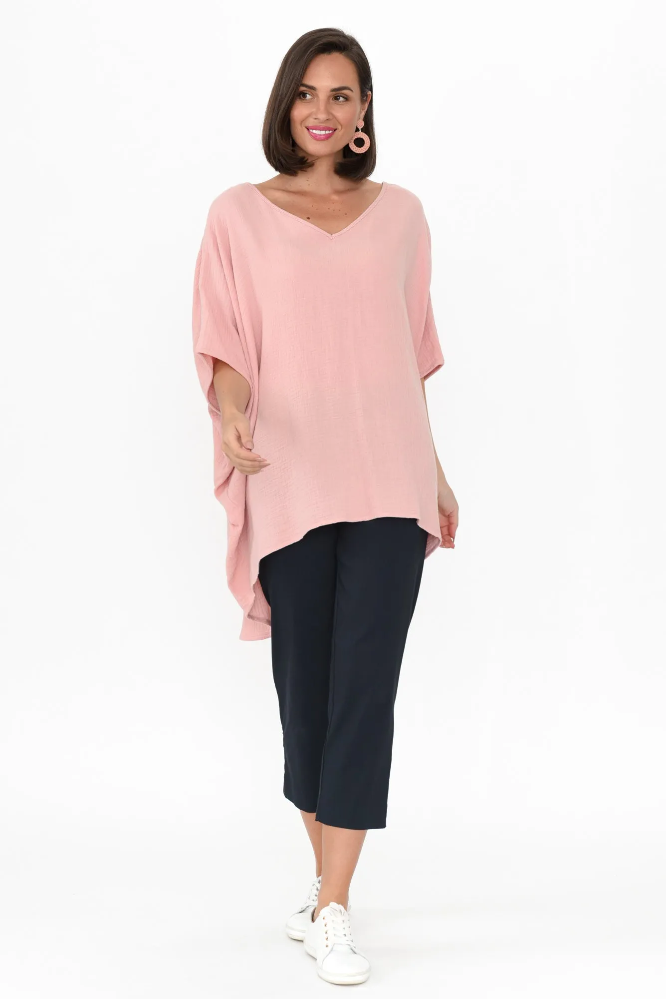 Cody Navy Stretch Capri Pants sold by Blue Bungalow product image thumbnail 2