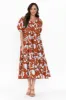 Kelley Brown Floral Cotton Dress sold by Blue Bungalow