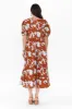Kelley Brown Floral Cotton Dress sold by Blue Bungalow