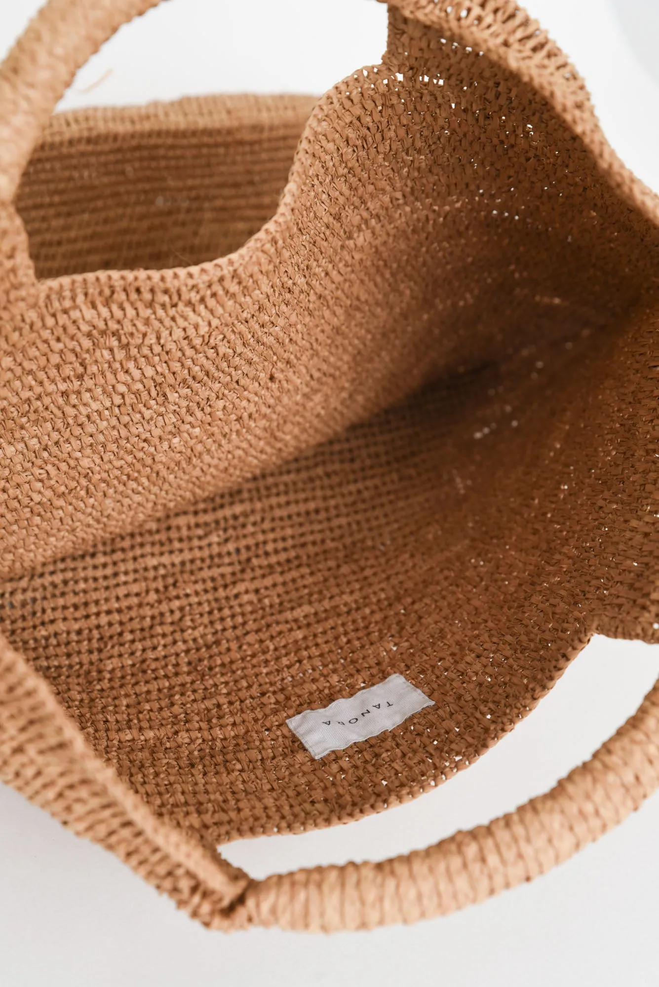 Geza Tan Raffia Tote Bag sold by Blue Bungalow product image thumbnail 4