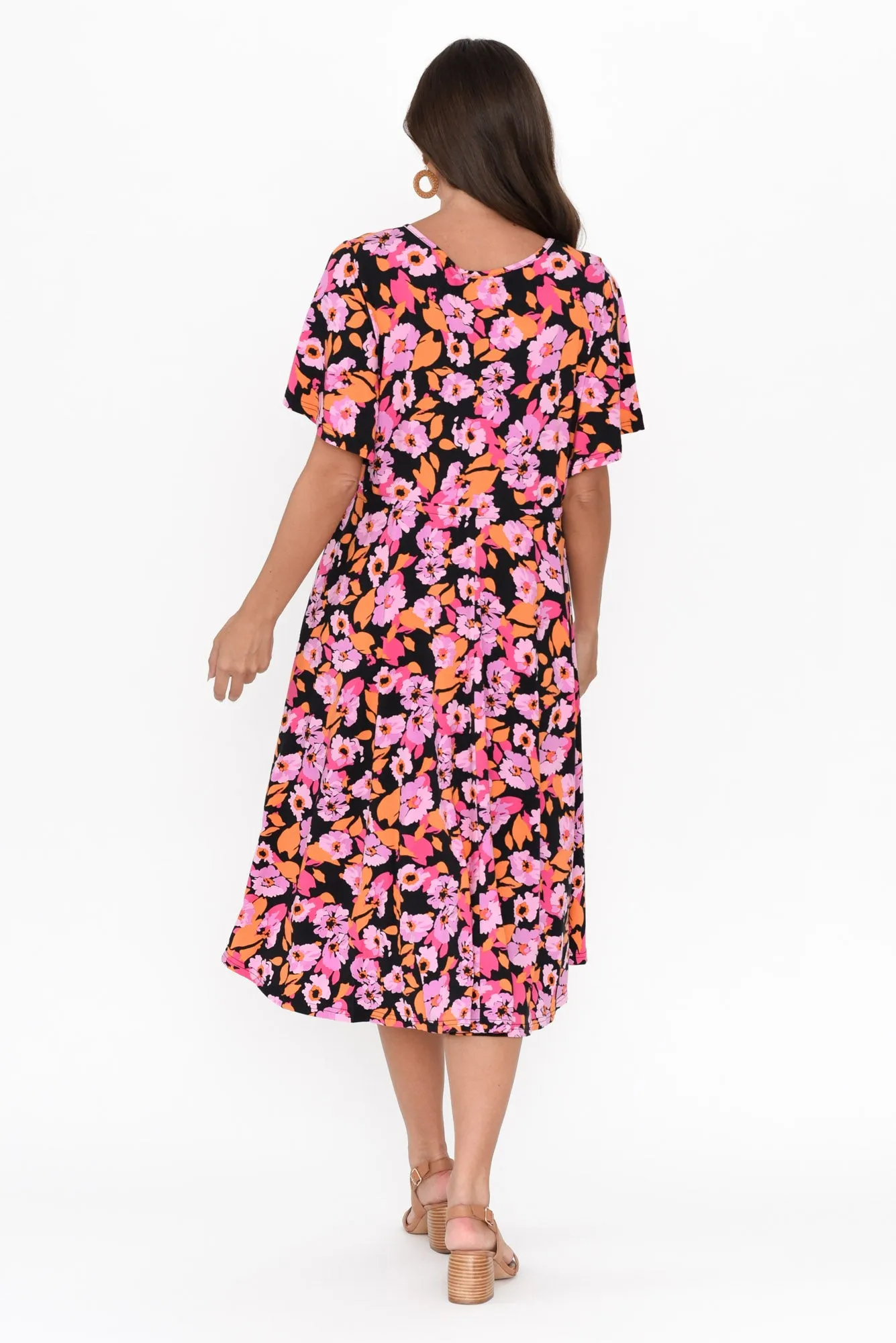 Billine Pink Bloom Bamboo Dress sold by Blue Bungalow product image thumbnail 4
