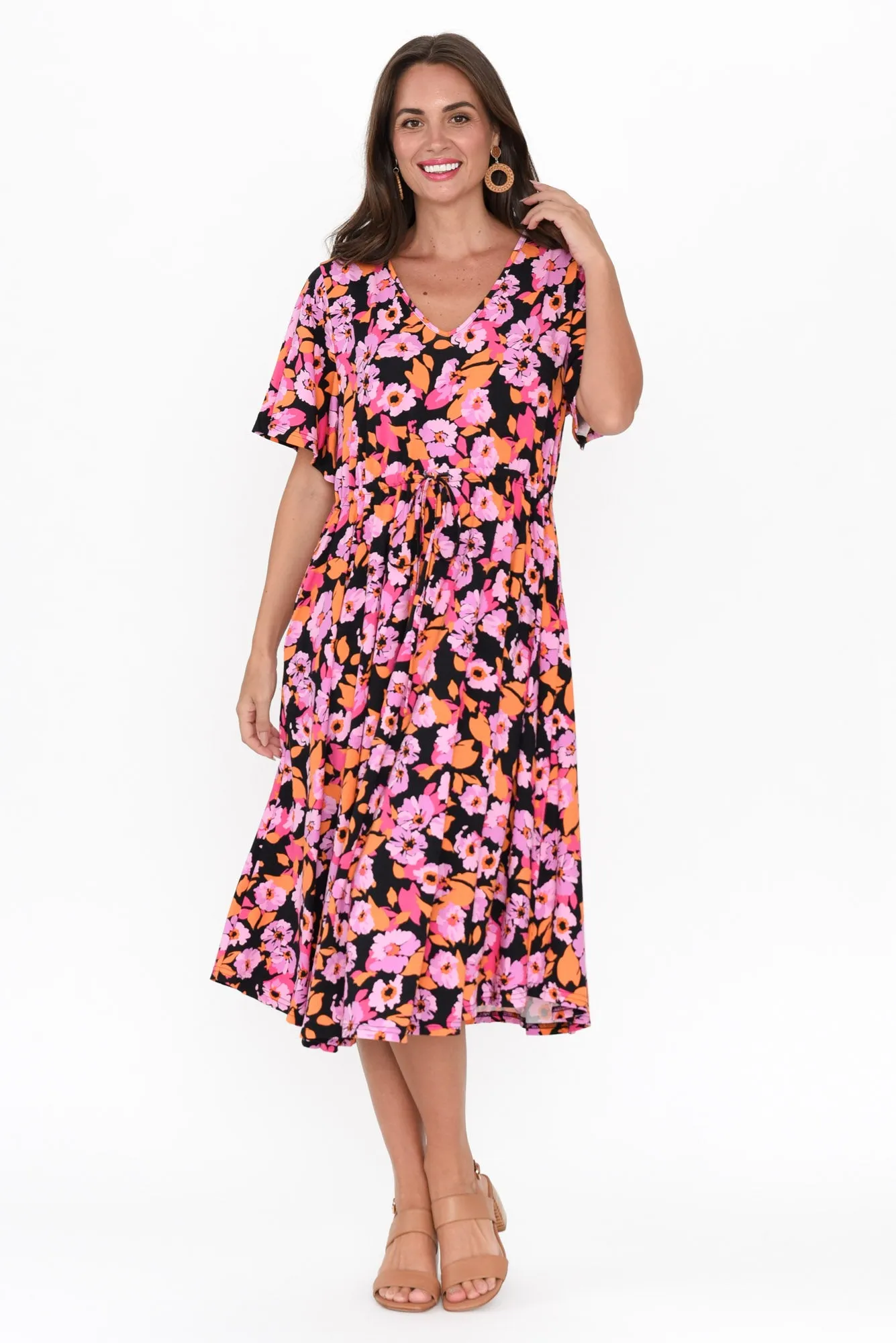 Billine Pink Bloom Bamboo Dress sold by Blue Bungalow product image thumbnail 2