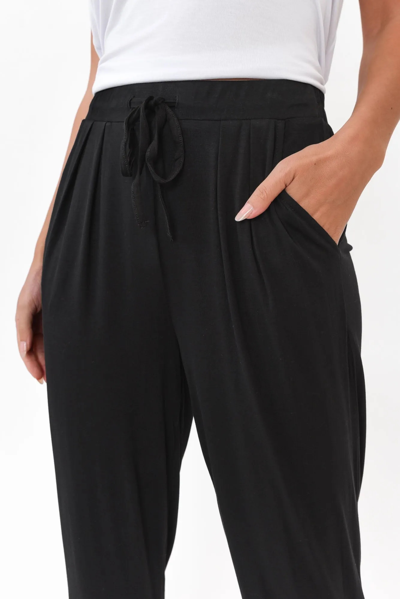 Alabama Black Modal Straight Leg Pants sold by Blue Bungalow product image thumbnail 3