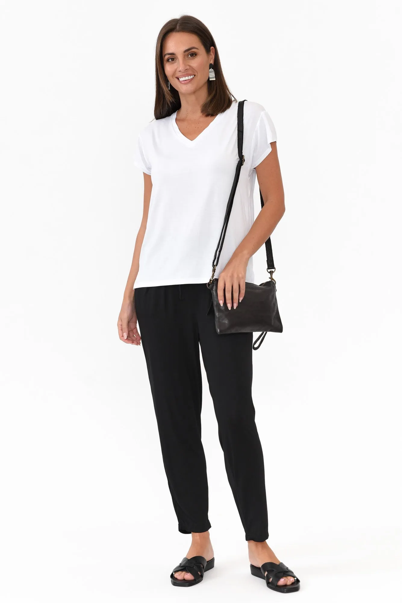 Alabama Black Modal Straight Leg Pants sold by Blue Bungalow product image thumbnail 2