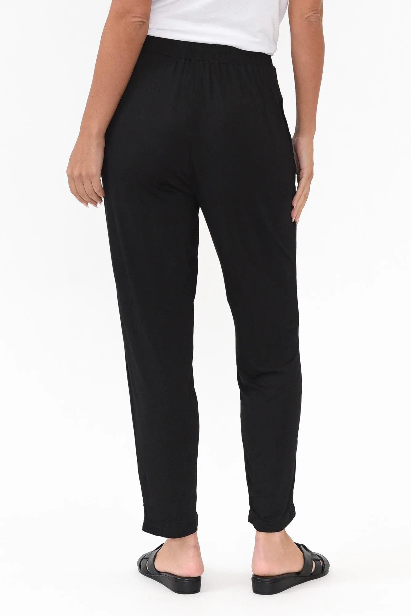 Alabama Black Modal Straight Leg Pants sold by Blue Bungalow product image thumbnail 5