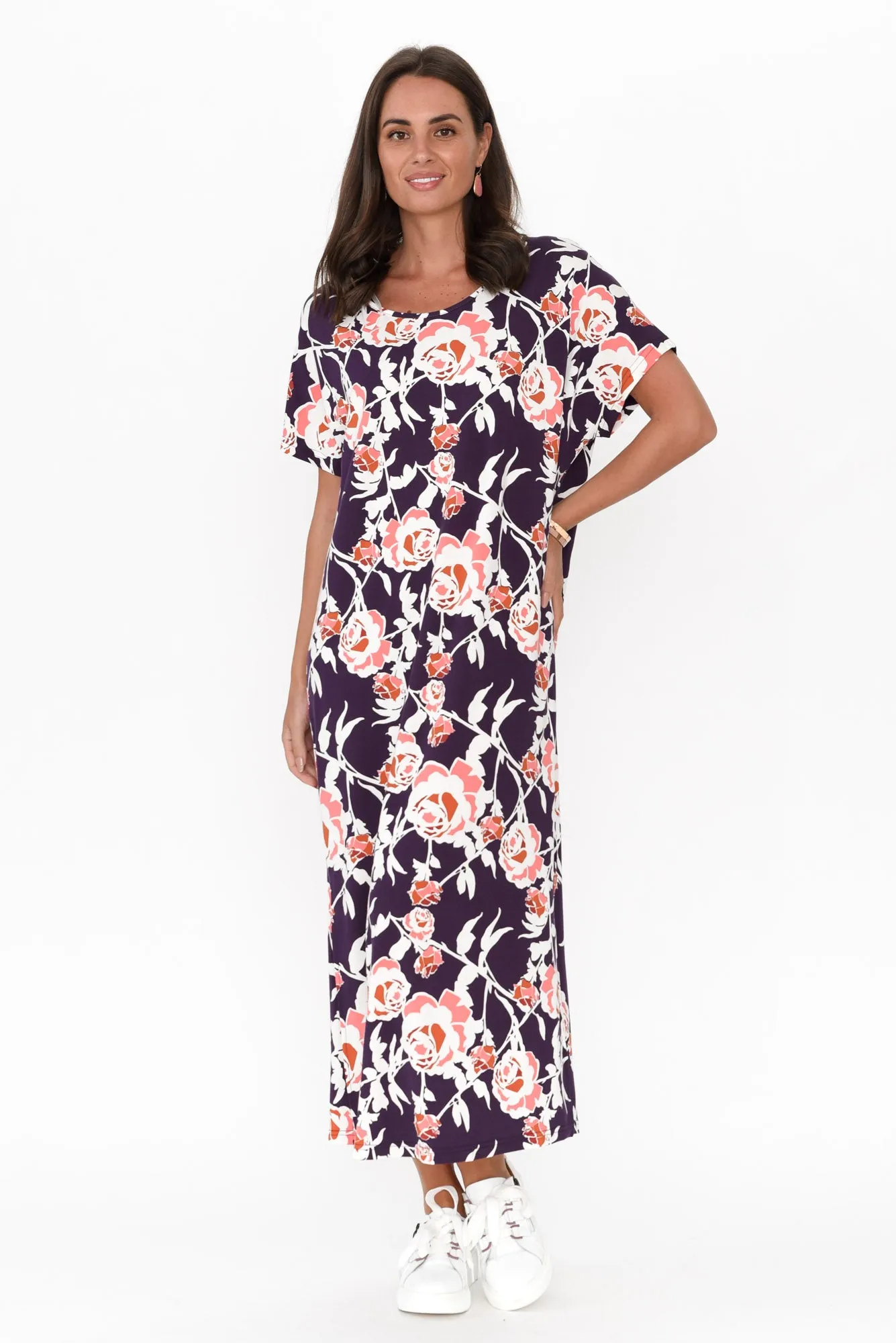 Dempsey Purple Rose Bamboo Dress sold by Blue Bungalow product image thumbnail 2