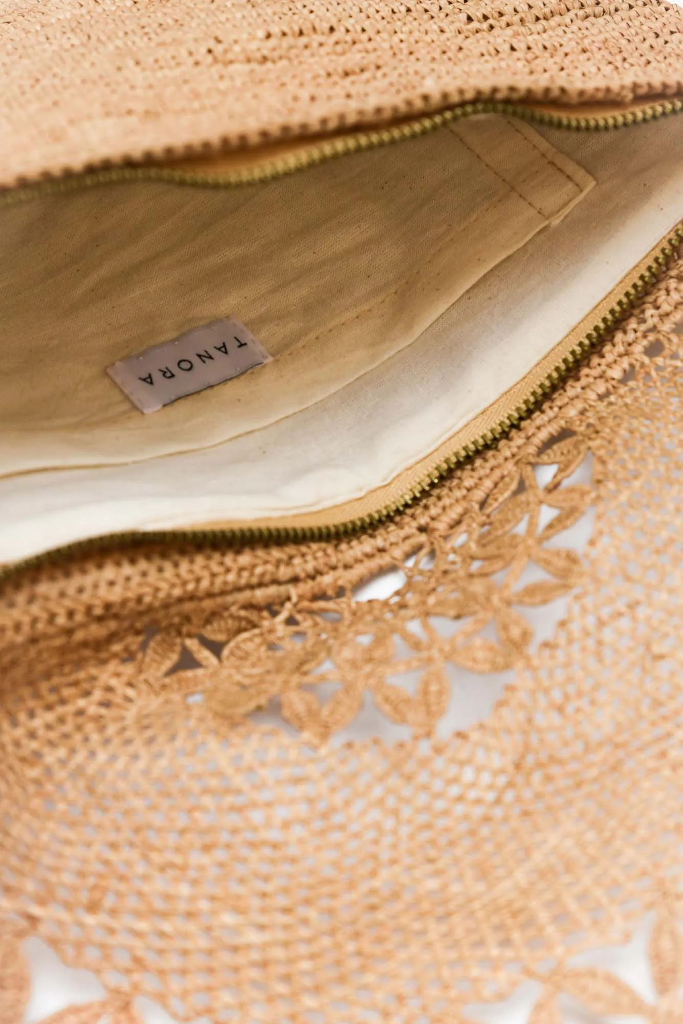 Boka Tan Raffia Clutch sold by Blue Bungalow product image thumbnail 2