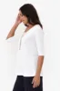 Aretha White Bamboo Top sold by Blue Bungalow
