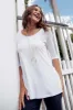 Aretha White Bamboo Top sold by Blue Bungalow