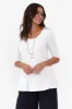 Aretha White Bamboo Top sold by Blue Bungalow