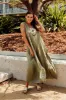 Fay Khaki Linen Jumpsuit sold by Blue Bungalow