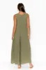 Fay Khaki Linen Jumpsuit sold by Blue Bungalow