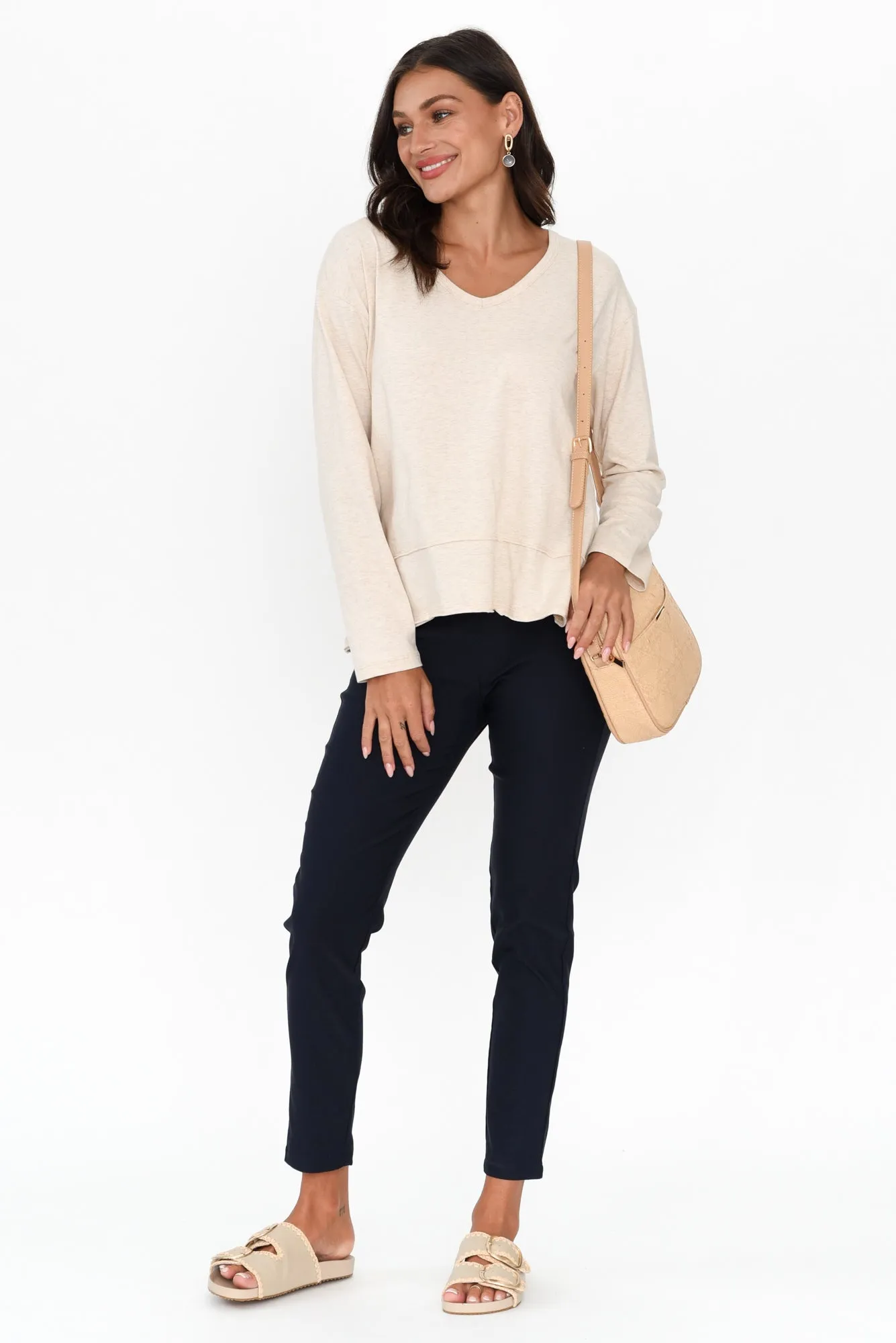 Gloria Oat Cotton Long Sleeve Top sold by Blue Bungalow product image thumbnail 2