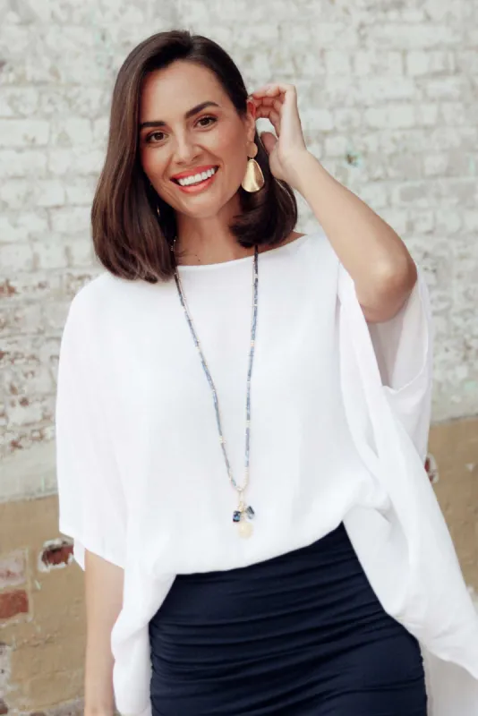 Cain Gold Disk Drop Earrings sold by Blue Bungalow