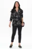 Fergus Black Geo Cotton Blend Shirt sold by Blue Bungalow