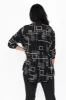 Fergus Black Geo Cotton Blend Shirt sold by Blue Bungalow