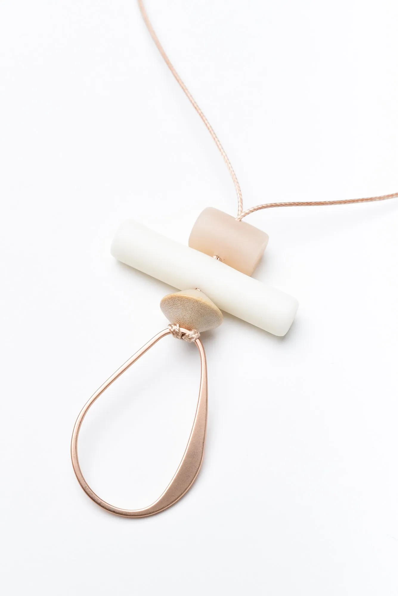 Amory Blush Teardrop Pendant Necklace sold by Blue Bungalow product image thumbnail 2