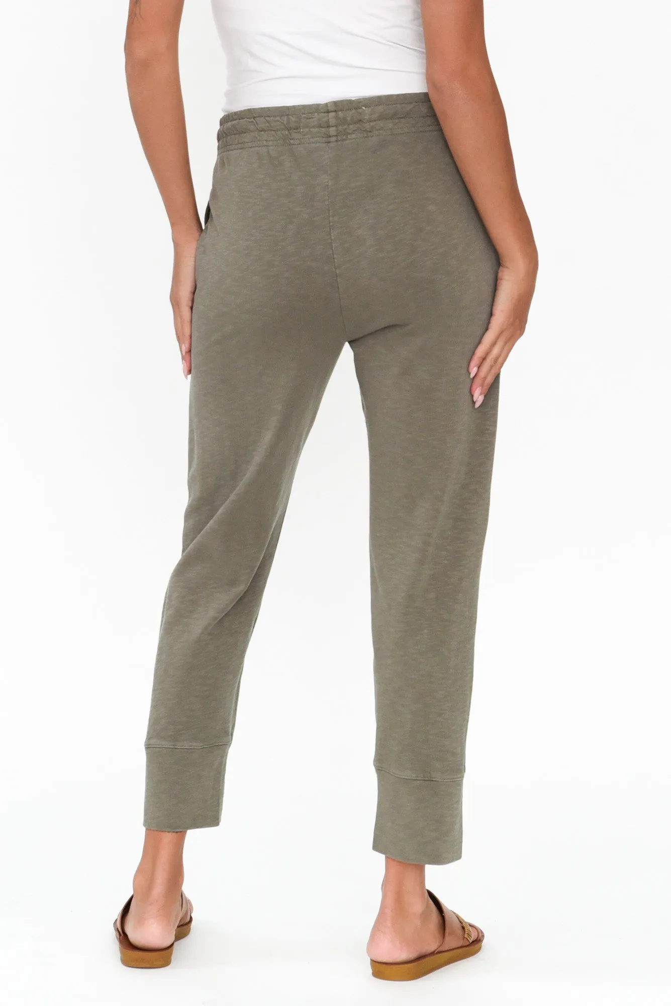 Fundamental Brunch Khaki Cotton Pants sold by Blue Bungalow product image thumbnail 5