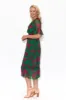 Charlotte Fuchsia Floral Silk Tie Dress sold by Blue Bungalow