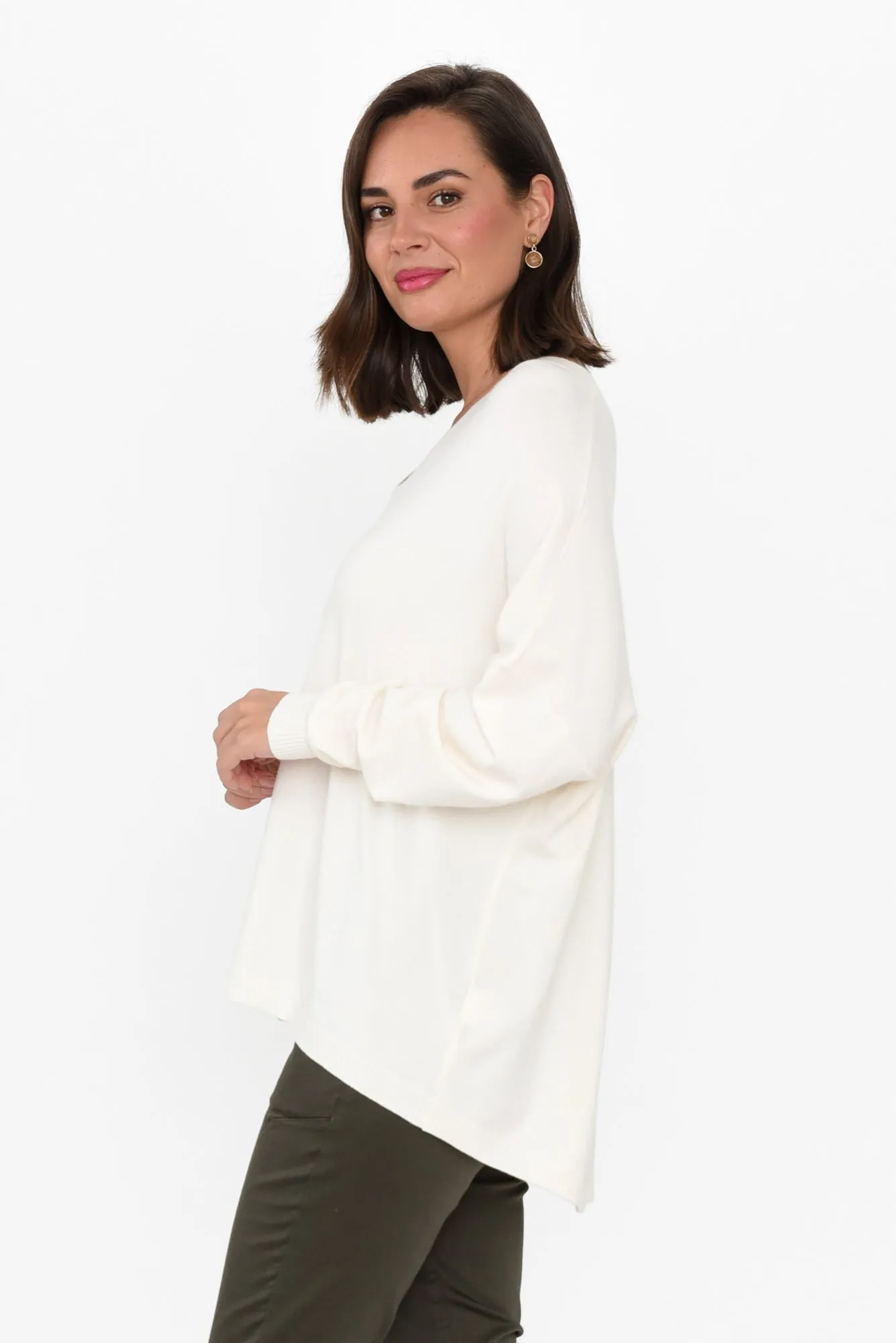 Linney Cream Wool Blend Jumper sold by Blue Bungalow product image thumbnail 3