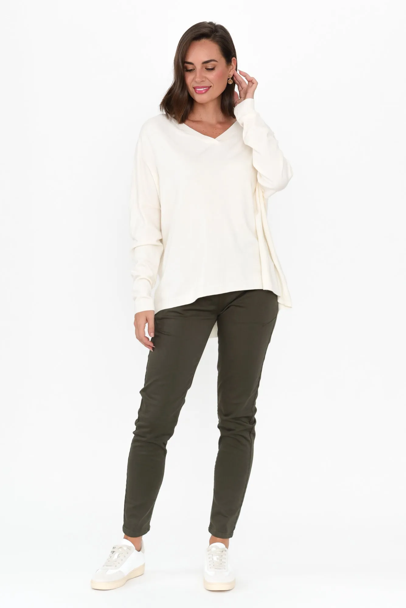 Linney Cream Wool Blend Jumper sold by Blue Bungalow product image thumbnail 2