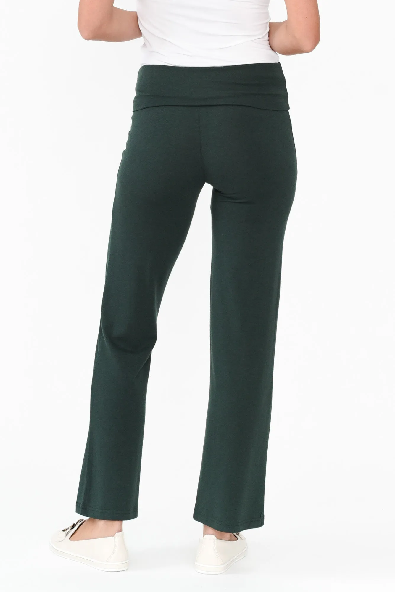 Pamela Dark Green Bamboo Pants - Petite sold by Blue Bungalow product image thumbnail 4