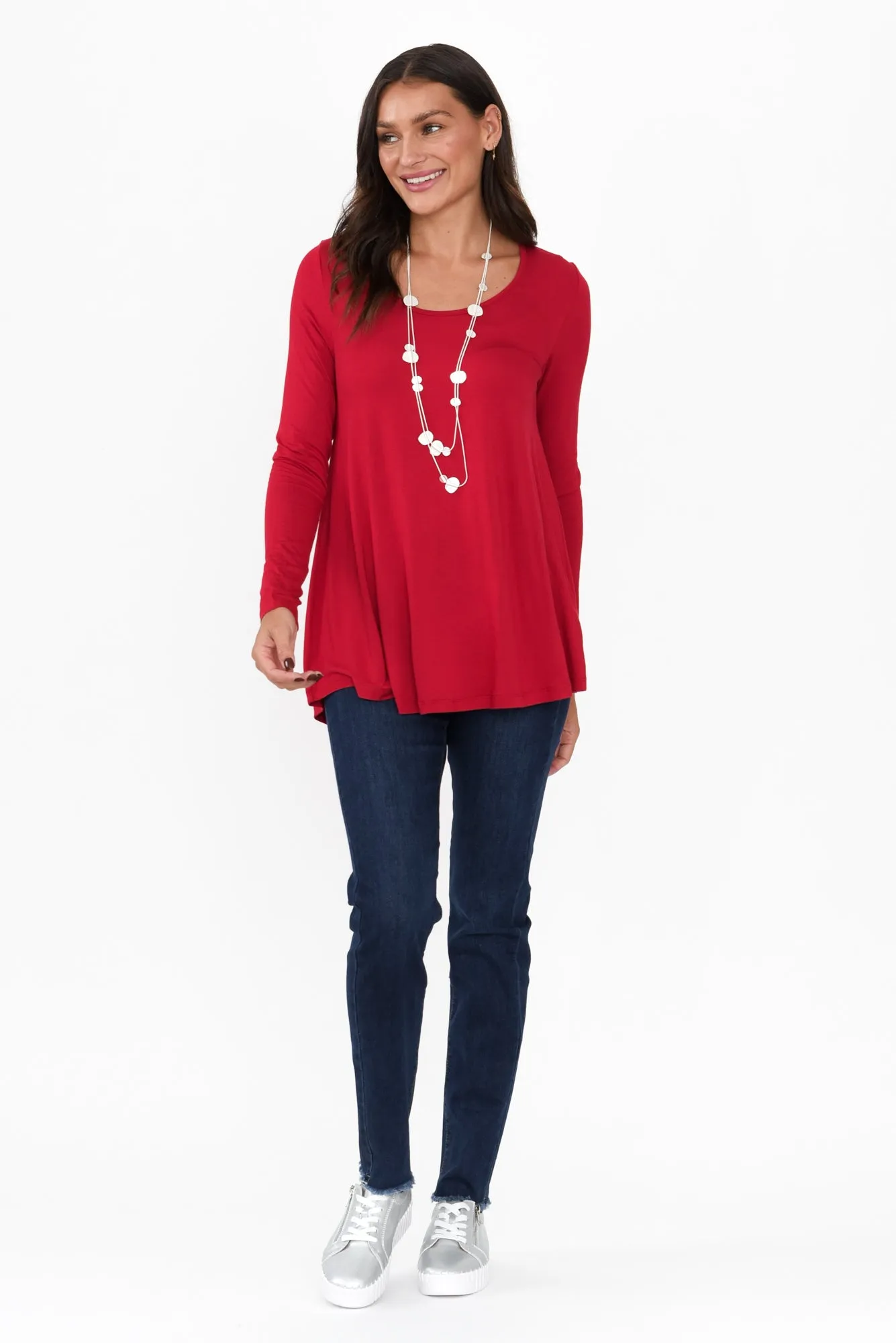 Indiana Dark Denim Frayed Slim Fit Jeans sold by Blue Bungalow product image thumbnail 3