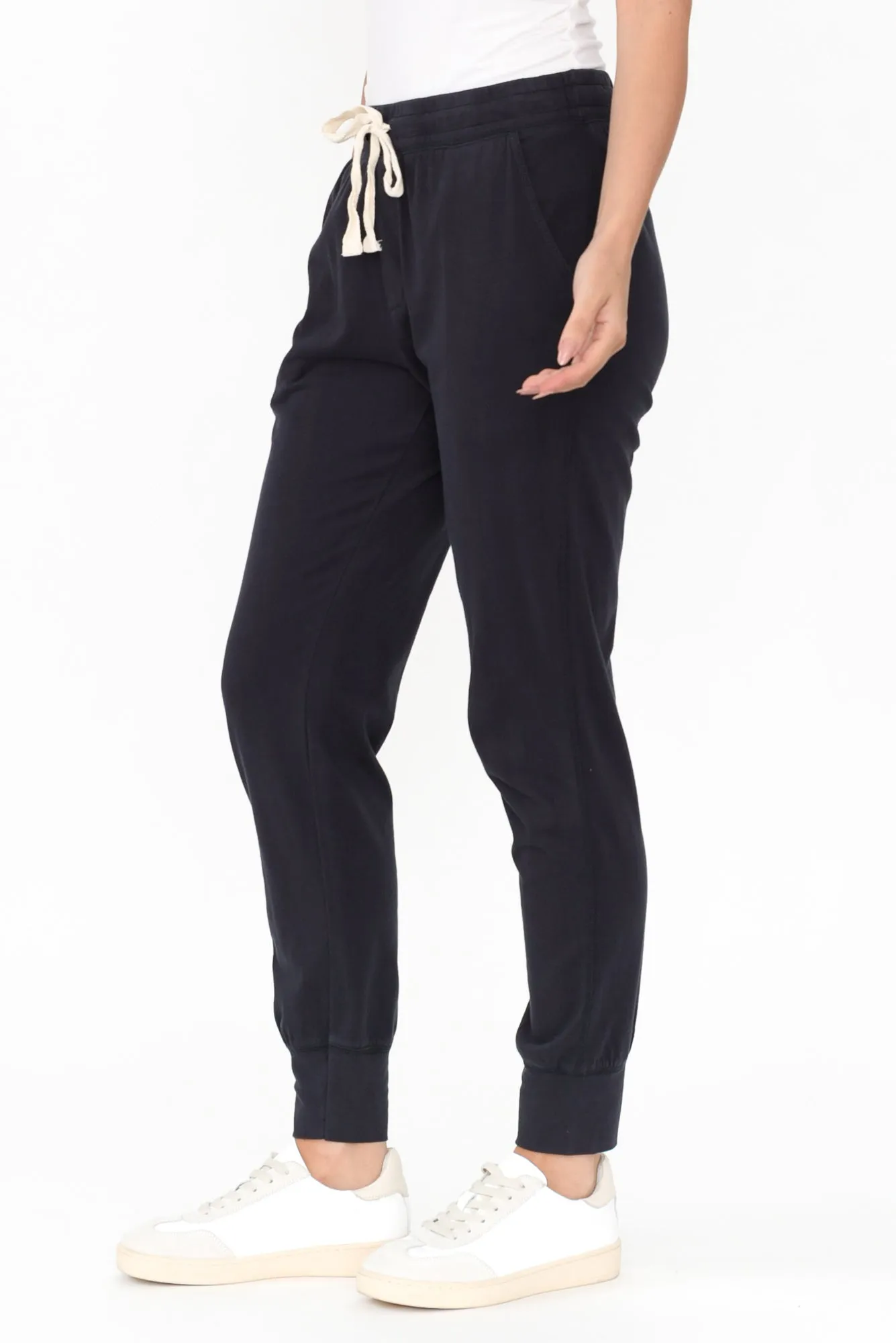 Navy Wash Out Lounge Sweatpants sold by Blue Bungalow product image thumbnail 4