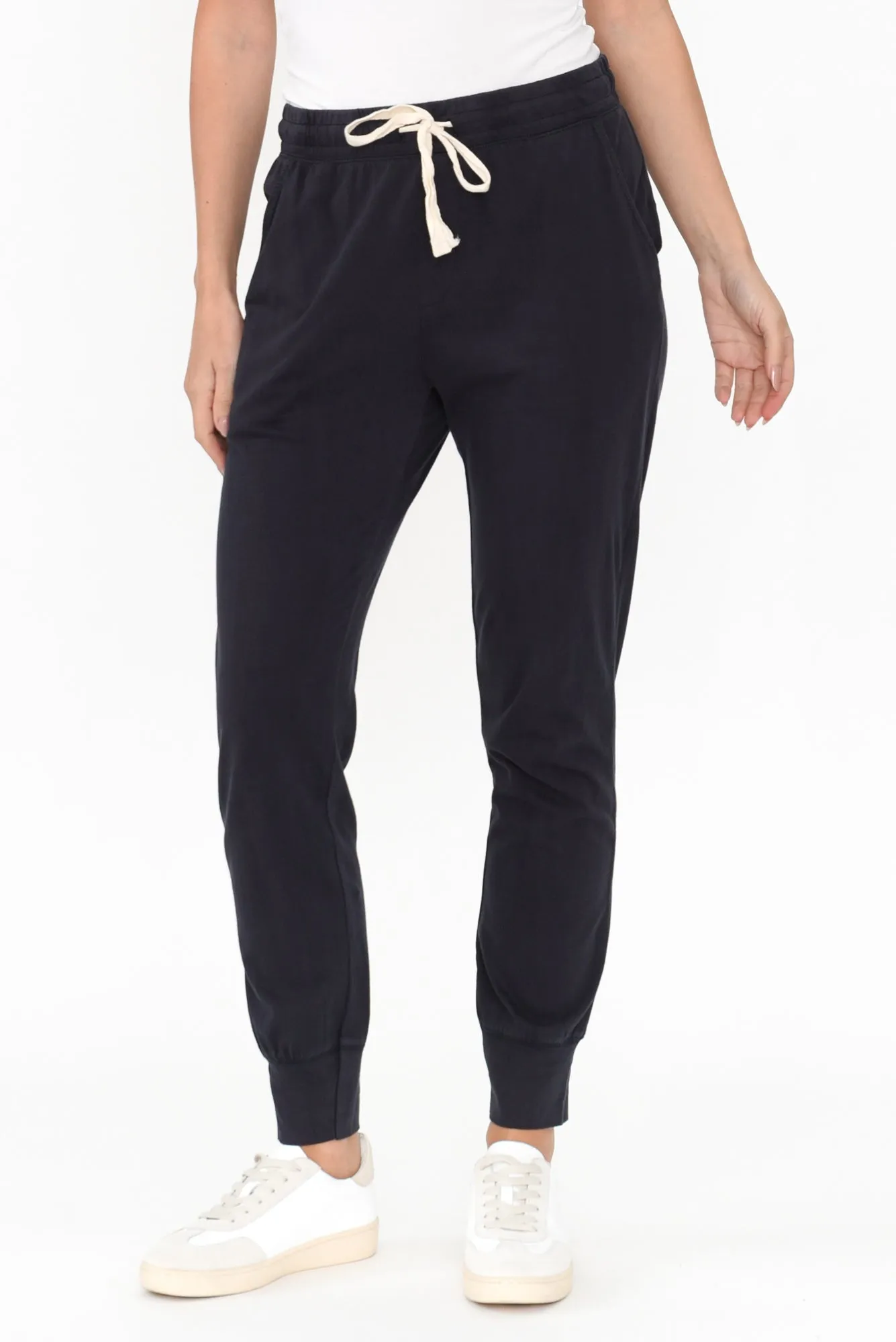 Navy Wash Out Lounge Sweatpants sold by Blue Bungalow