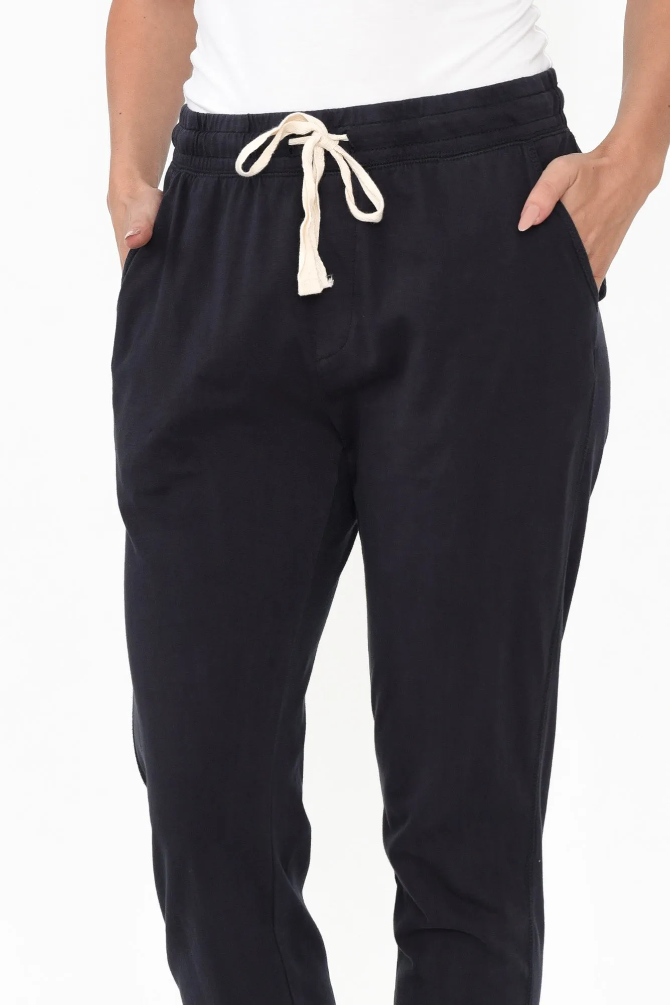 Navy Wash Out Lounge Sweatpants sold by Blue Bungalow product image thumbnail 3