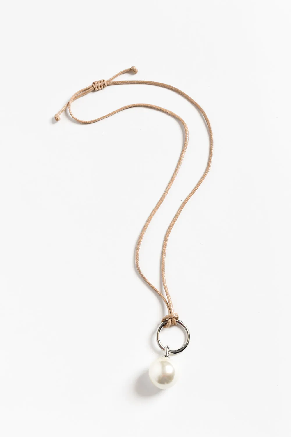 Ellamae Silver Pearl Necklace sold by Blue Bungalow product image thumbnail 3