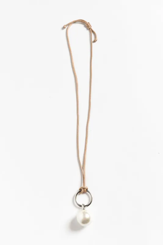 Ellamae Silver Pearl Necklace sold by Blue Bungalow
