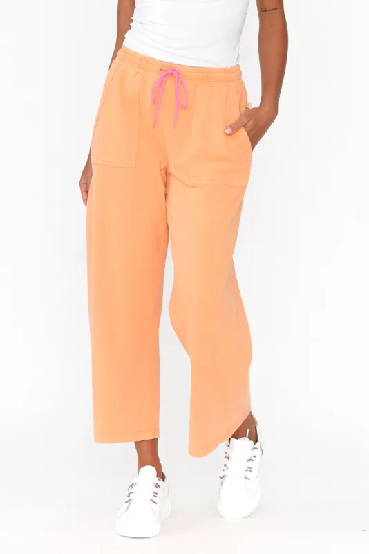 Mariam Orange Relaxed Track Pants sold by Blue Bungalow