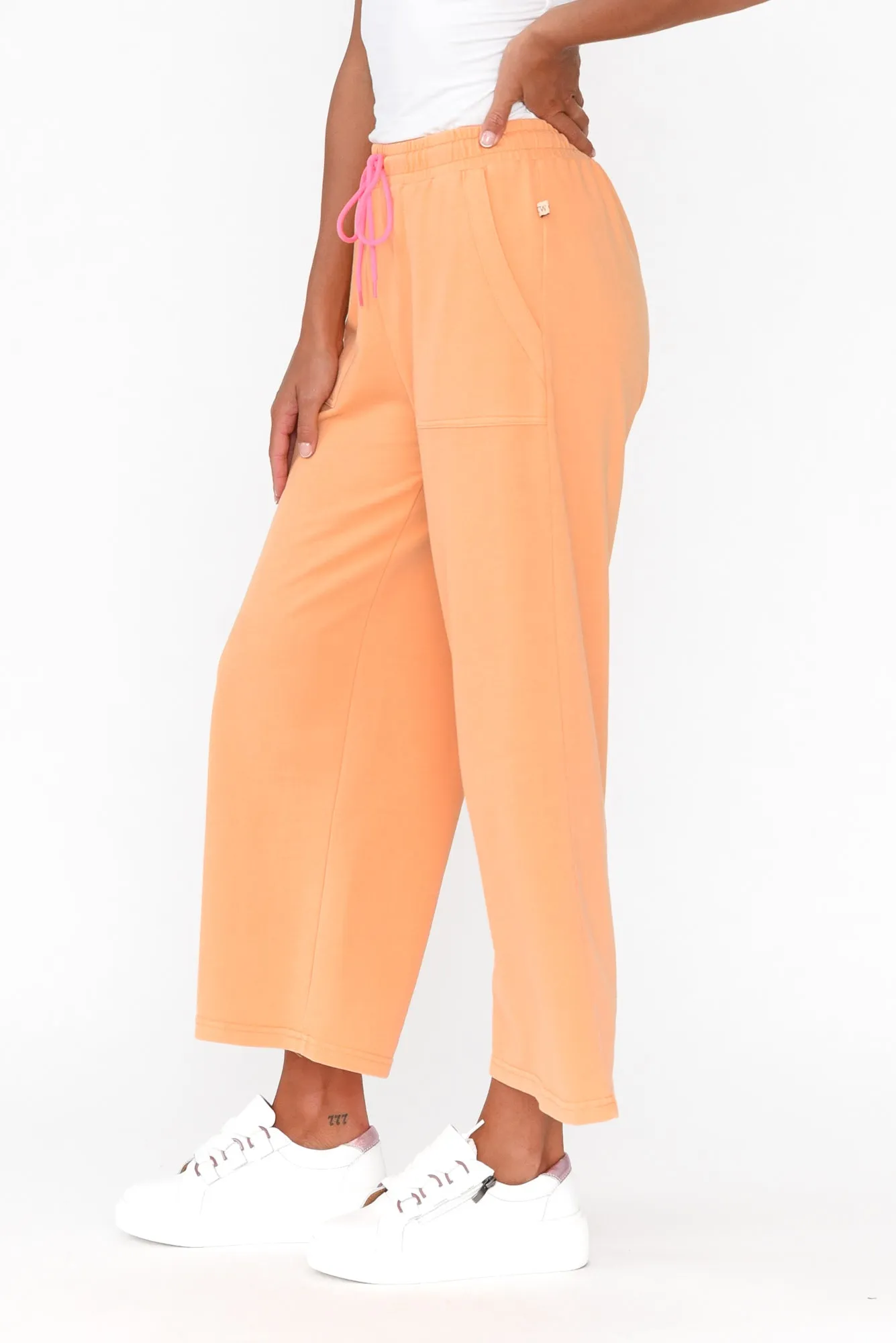 Mariam Orange Relaxed Track Pants sold by Blue Bungalow product image thumbnail 4