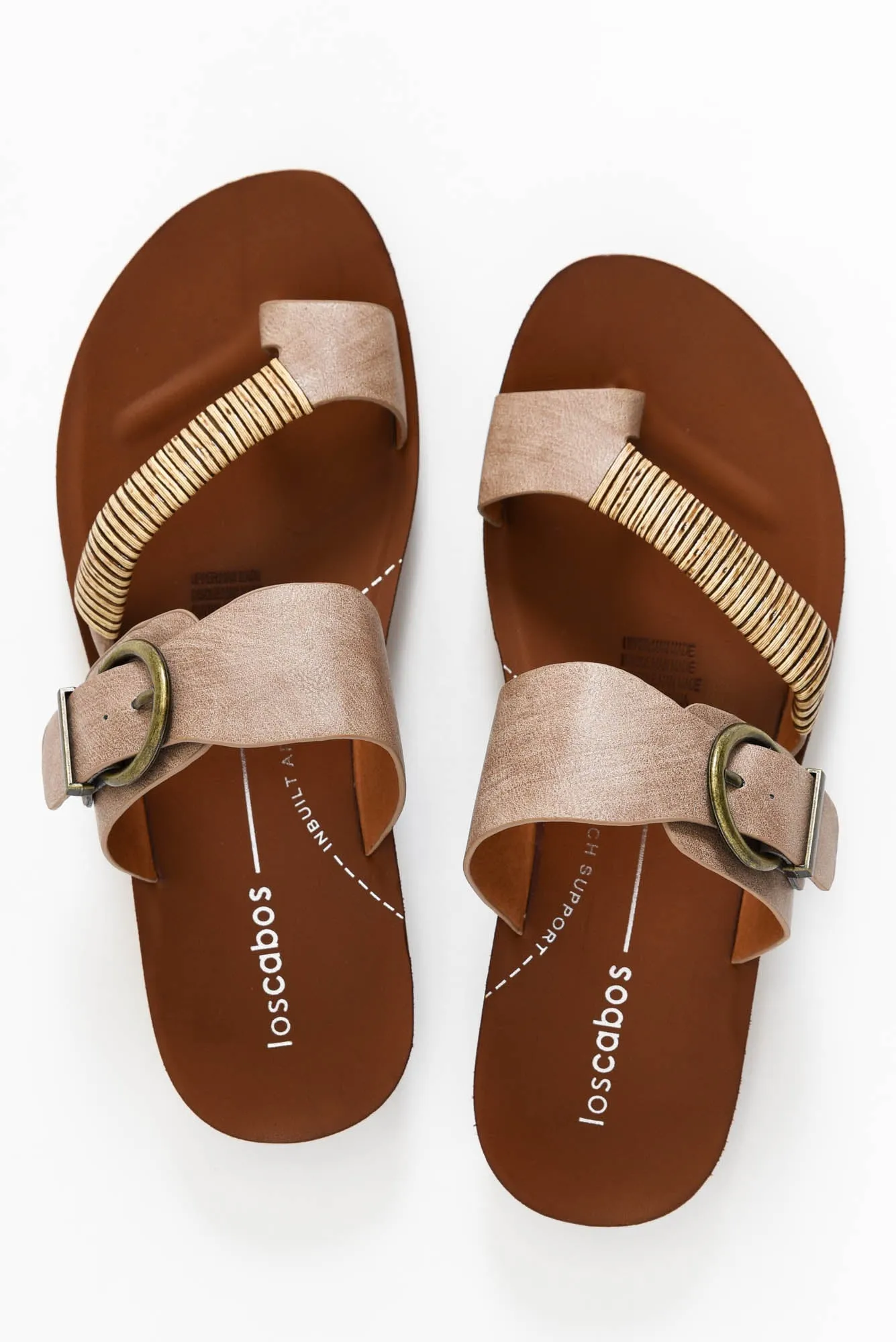 Bria Taupe Slide sold by Blue Bungalow