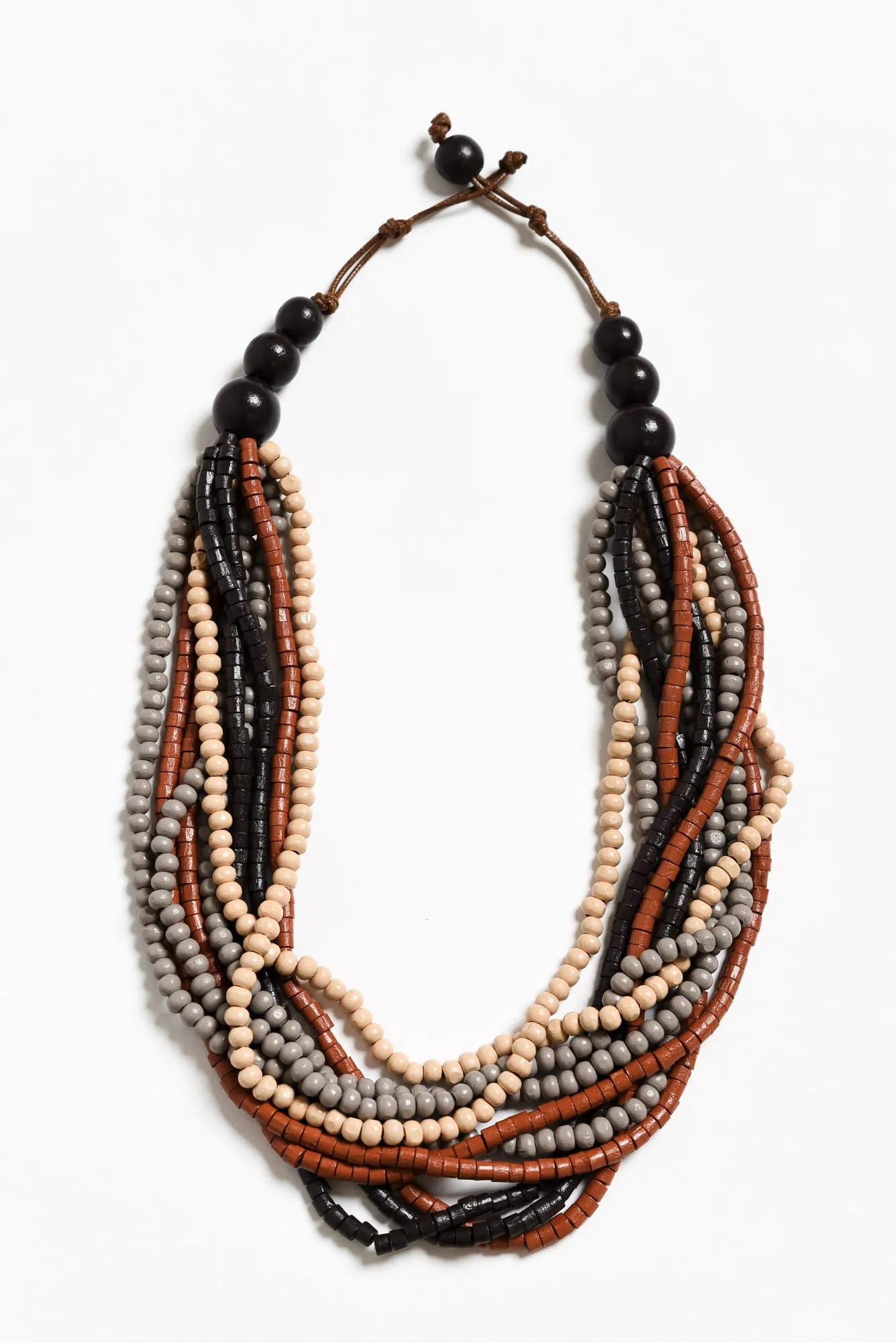 Caloundra Orange Beaded Necklace sold by Blue Bungalow