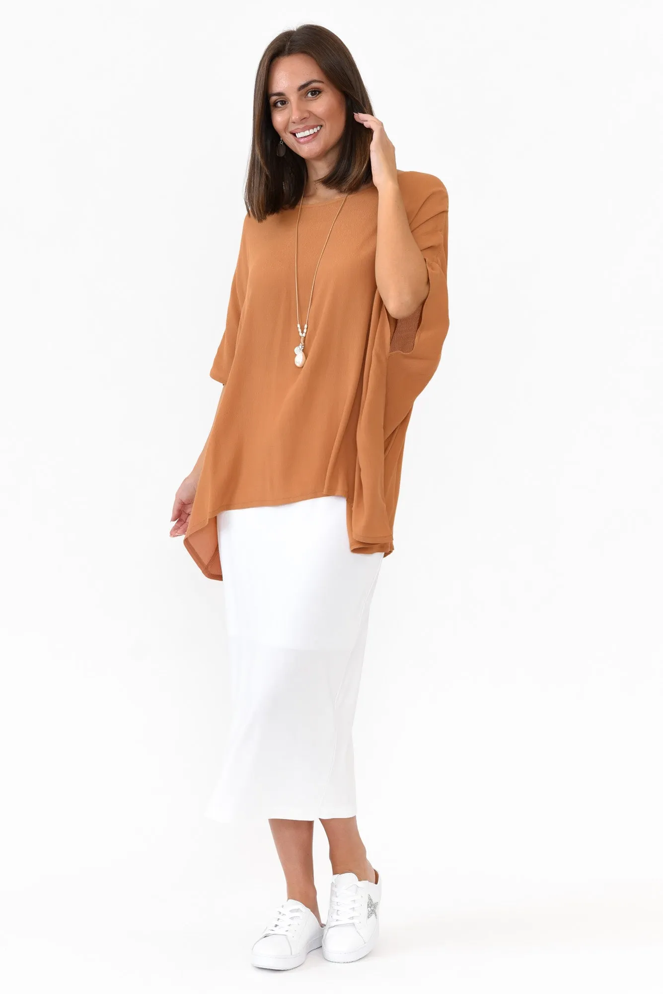 White Bamboo Maxi Tube Skirt sold by Blue Bungalow product image thumbnail 2