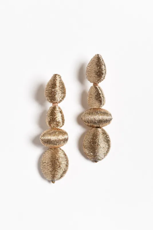 Berry Rose Gold Tiered Drop Earrings sold by Blue Bungalow