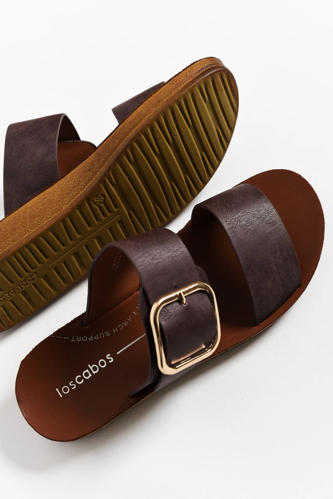 Doti Mocha Buckle Slide sold by Blue Bungalow product image thumbnail 2