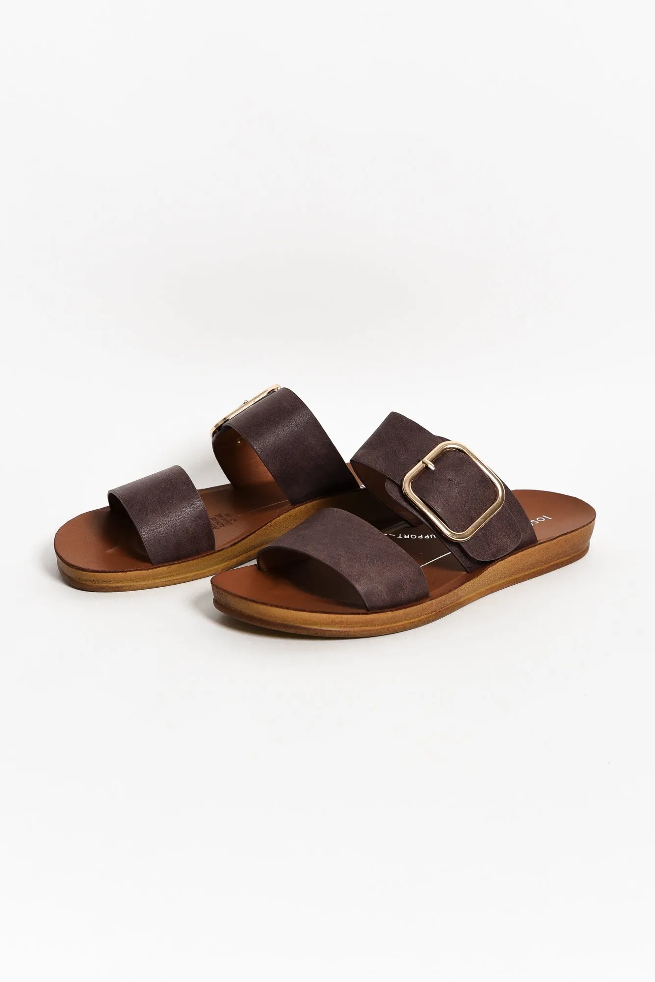 Doti Mocha Buckle Slide sold by Blue Bungalow product image thumbnail 3