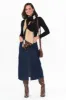 Eloise Dark Blue Denim Midi Skirt sold by Blue Bungalow