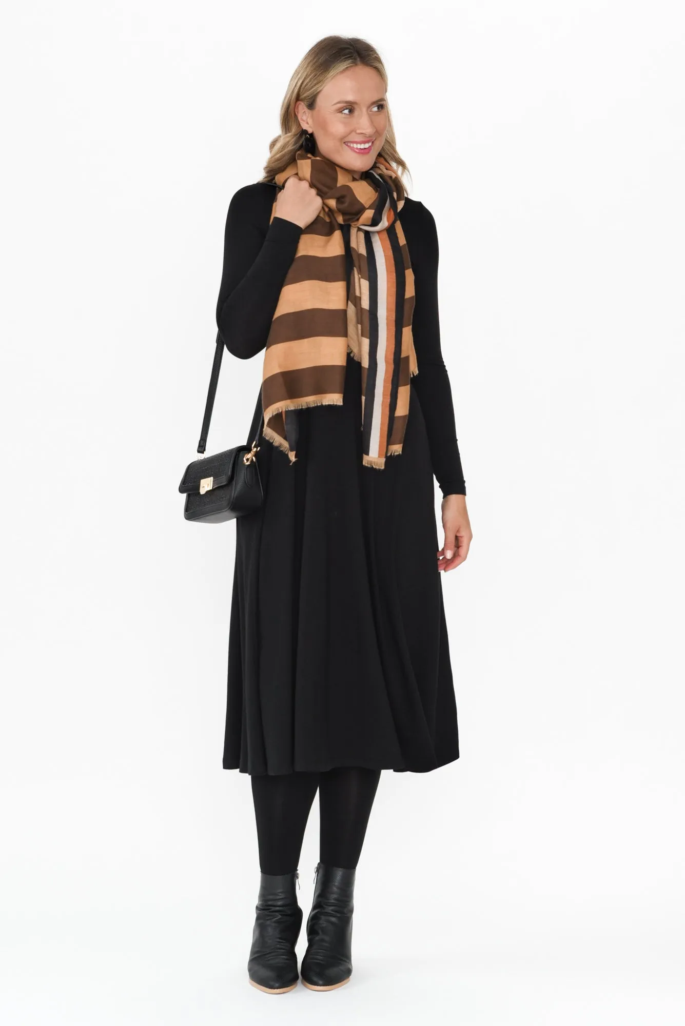 Olivia Black Bamboo Sleeved Dress sold by Blue Bungalow product image thumbnail 3