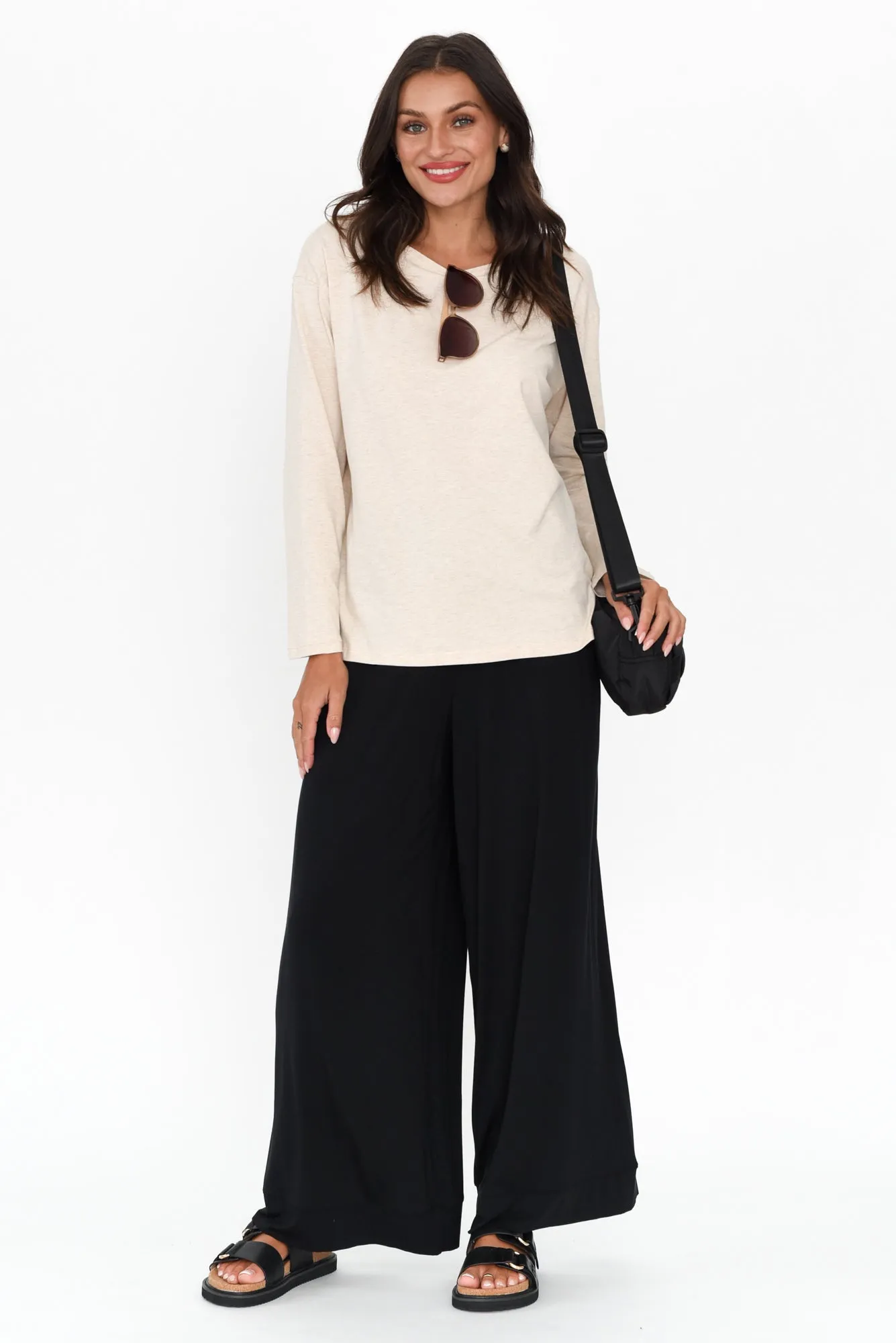 Moya Oat Cotton Hi Lo Top sold by Blue Bungalow product image thumbnail 2