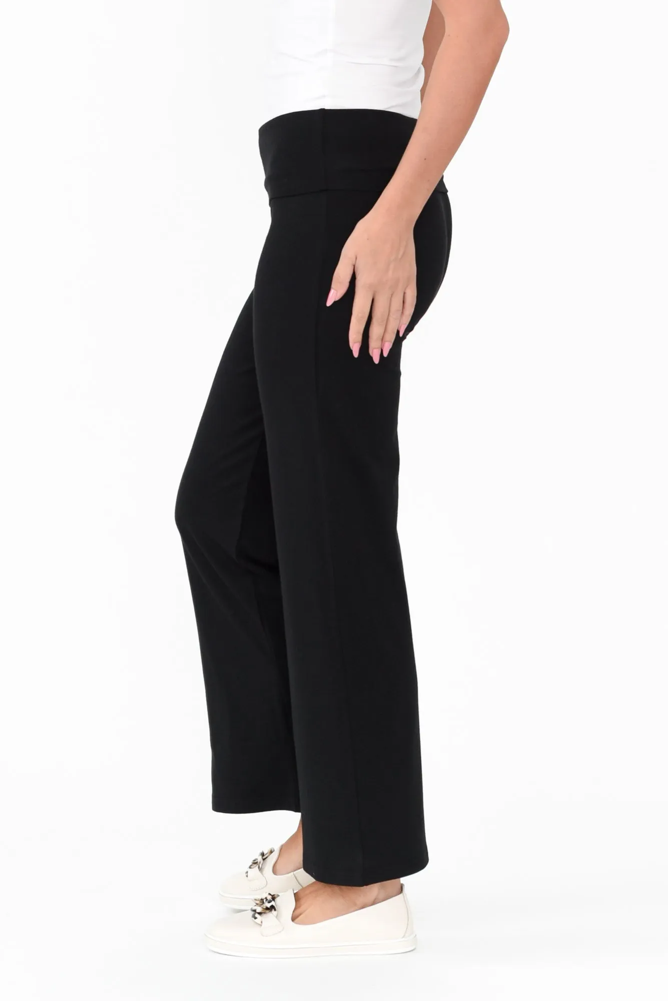 Pamela Black Bamboo Pants - Petite sold by Blue Bungalow product image thumbnail 3