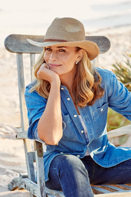 Bedarra Tan Raffia Cowboy Hat sold by Blue Bungalow